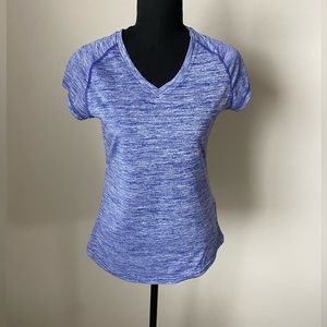 Legend Womens Blue Vneck Athletic T-shirt Size Small
